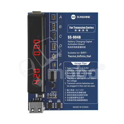 Плата активации и зарядки АКБ Sunshine SS-904B для Tecno/Infinix/Itel