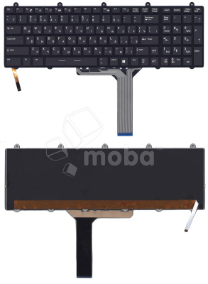 Клавиатура для ноутбука MSI GE60 GE70 GT70 черная с рамкой и подсветкой 7 цветов