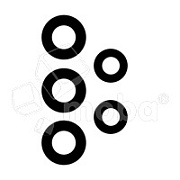 Стекло камеры для Samsung Galaxy A32 4G (A325F) (комплект 5 шт.) Черный