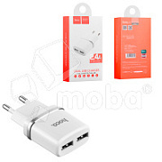 Сетевое зарядное устройство USB Hoco C12 (12W, 2 порта) Белый