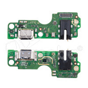 Шлейф для Infinix Hot 30 Play (X6835B) плата на системный разъем/разъем гарнитуры/микрофон - Премиум