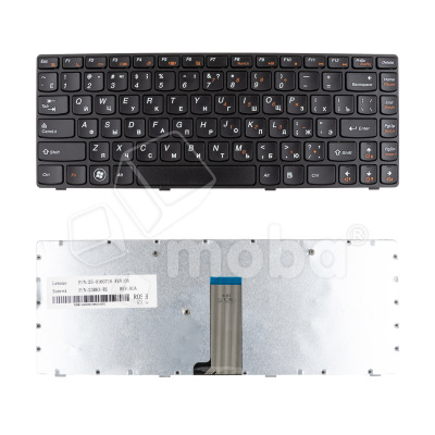 Клавиатура для ноутбука Lenovo IdeaPad Z380 (с рамкой) Черный