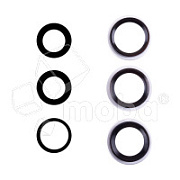 Стекло камеры для iPhone 17 Pro/17 Pro Max (комплект 3 шт.) Серебро