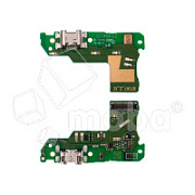 Шлейф для Huawei Honor 7A Pro/7C/Y6 2018/Y6 Prime 2018 (AUM-L29) плата на системный разъем/микрофон - Премиум