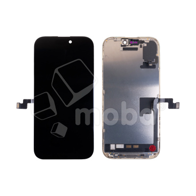 Дисплей для iPhone 16 Pro (A3293) в сборе с тачскрином Черный - OR100 (rev. LG) (Снятый, без ремонта)