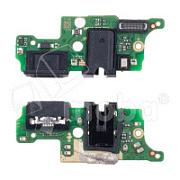 Шлейф для Tecno Spark 8P (KG7n) плата на системный разъем/разъем гарнитуры/микрофон - Премиум