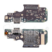 Шлейф для Xiaomi Poco X4 Pro 5G (2201116PG) плата системный разъем/разъем SIM/микрофон - OR (SP)