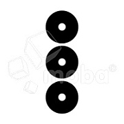 Стекло камеры для Realme C53/C51 (RMX3760/RMX3830) (комплект 3 шт.) Черный