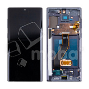 Дисплей для Samsung Galaxy Note 10 (N970F/N971F) модуль с рамкой Черный - (OLED)