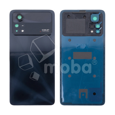 Задняя крышка для Xiaomi Poco X4 Pro 5G (2201116PG) Черный - Премиум