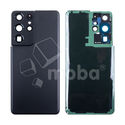 Задняя крышка для Samsung Galaxy S21 Ultra (G998B) Черный - Премиум