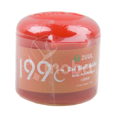 Паста паяльная 2UUL Red Skull RS199 (50 г, среднетемпературная 199°C)