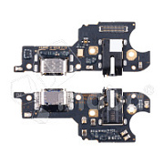 Шлейф для Realme C25/C25s (RMX3191/RMX3195) плата системный разъем/разъем гарнитуры/микрофон - Премиум