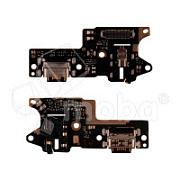 Шлейф для Xiaomi Redmi 9 (M2204J19AG) плата на системный разъем/разъем гарнитуры/микрофон - Премиум