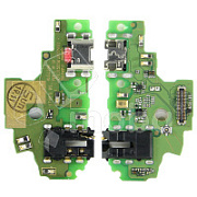 Шлейф для Huawei Honor 9 Lite (LLD-L31) плата на системный разъем/разъем гарнитуры/микрофон - Премиум